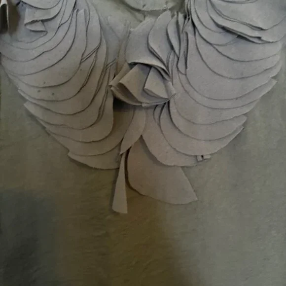 Adiva Women's Sleeveless Charcoal Gray Blouse - PL - Picture 3 of 5